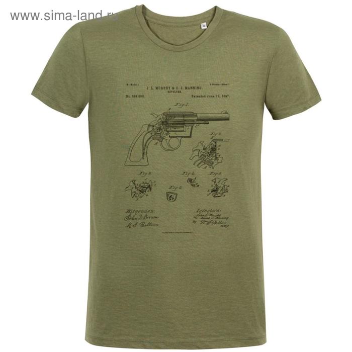 

Футболка приталенная Old Patents. Revolver Gun, размер S, цвет хаки