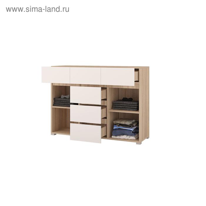 

Комод «Анталия», 120 см, ЛДСП/МДФ, цвет сонома/графит софт