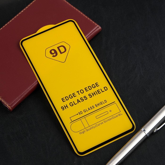 

Защитное стекло 9D LuazON для Samsung A71, полный клей, 0.33 мм, 9Н