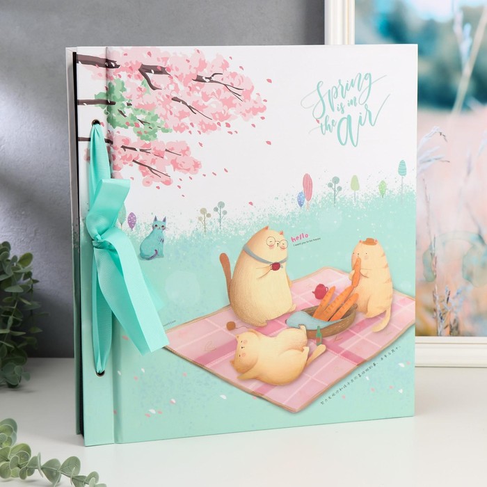 

Фотоальбом на 1000 фото 10х15 см "Кошки на пикнике" 32х35,5х7 см