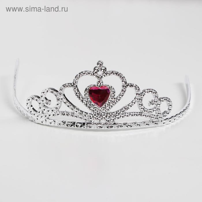 Корона «Сердечко», цвета МИКС корона с камушком сердечком микс