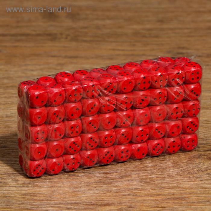 фото Кубик игральный 1.5х1.5х1.5 см, цветной, красные, гелий