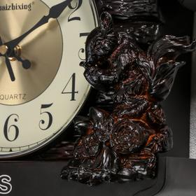 Часы настенные с кукушкой 'Белочки', плавный ход, 53х7х35 см, чёрные Ош