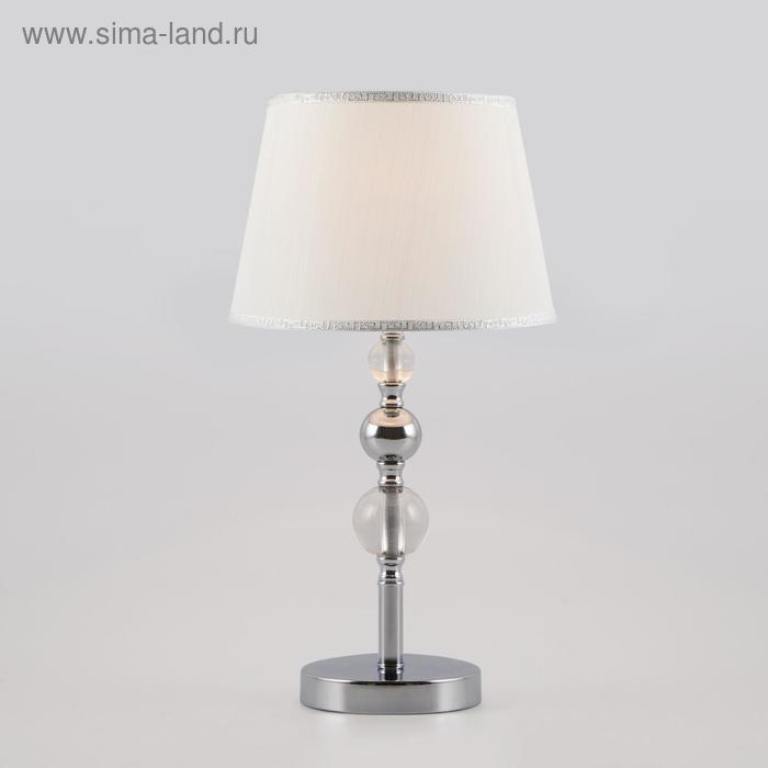 Настольная лампа Sortino, 1x60Вт E27, цвет хром торшер sortino 1x60вт e27 цвет хром