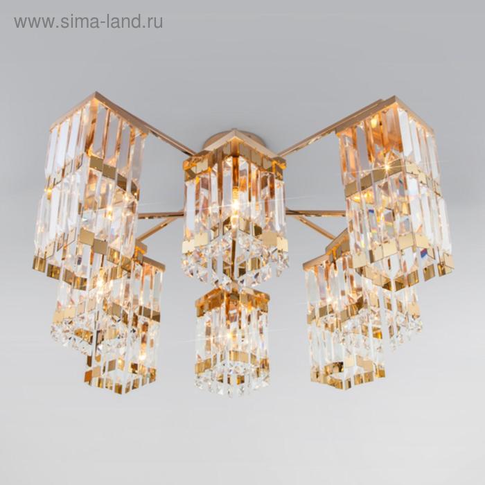 Люстра Barra 8x60Вт E14 цвет золото 23489₽