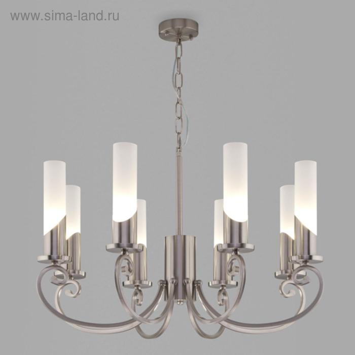 

Люстра Banci, 8x60Вт E14, цвет никель