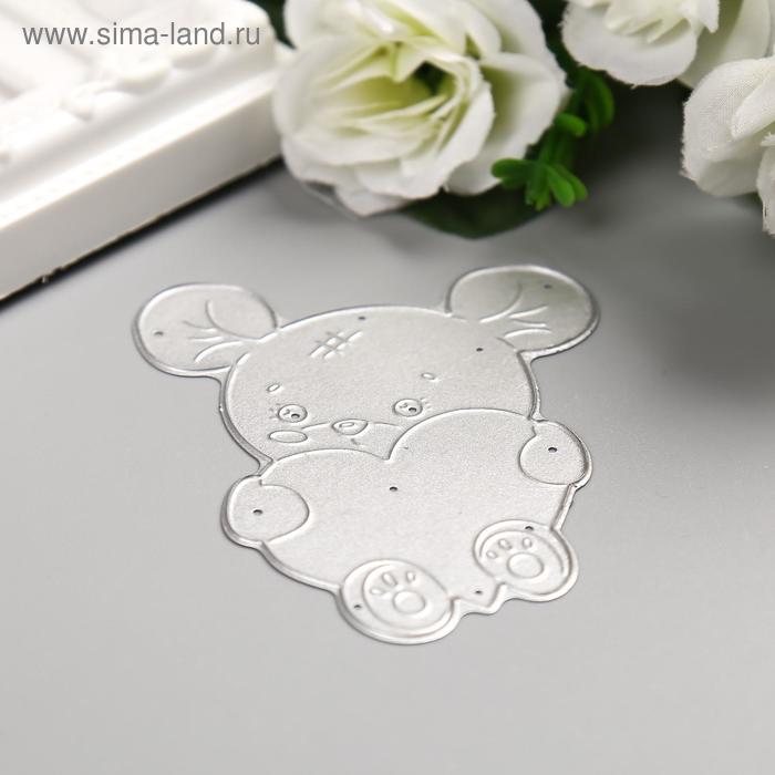 

Нож для вырубки сталь "Мишка с сердечком" 8,3х6,6 см