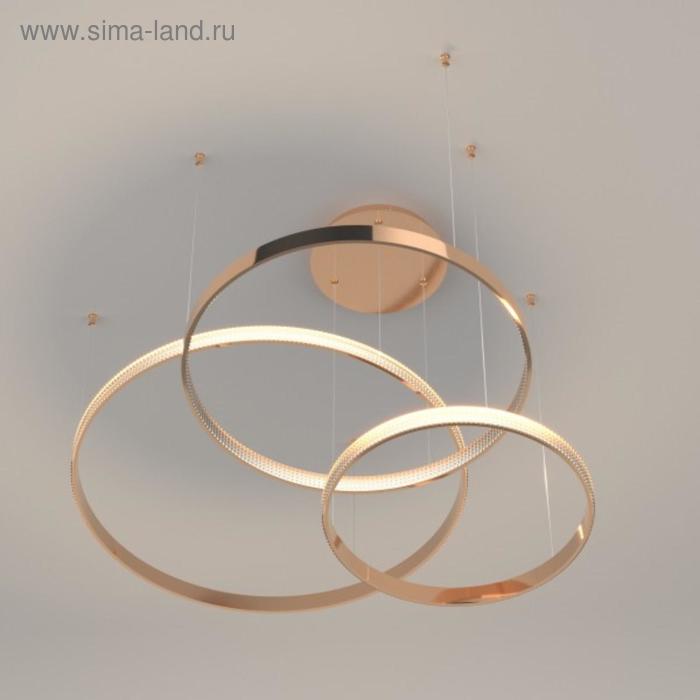 

Люстра Smart Posh, 100Вт LED 3300-6500К, 5000лм, цвет медь, с ПДУ