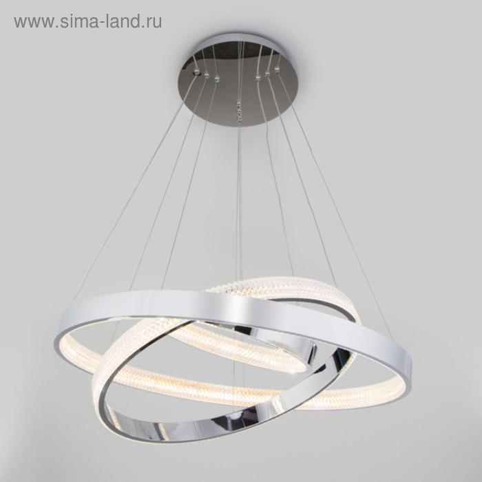

Люстра Smart Posh, 80Вт LED 3300-6500К, 4000лм, цвет хром, с ПДУ