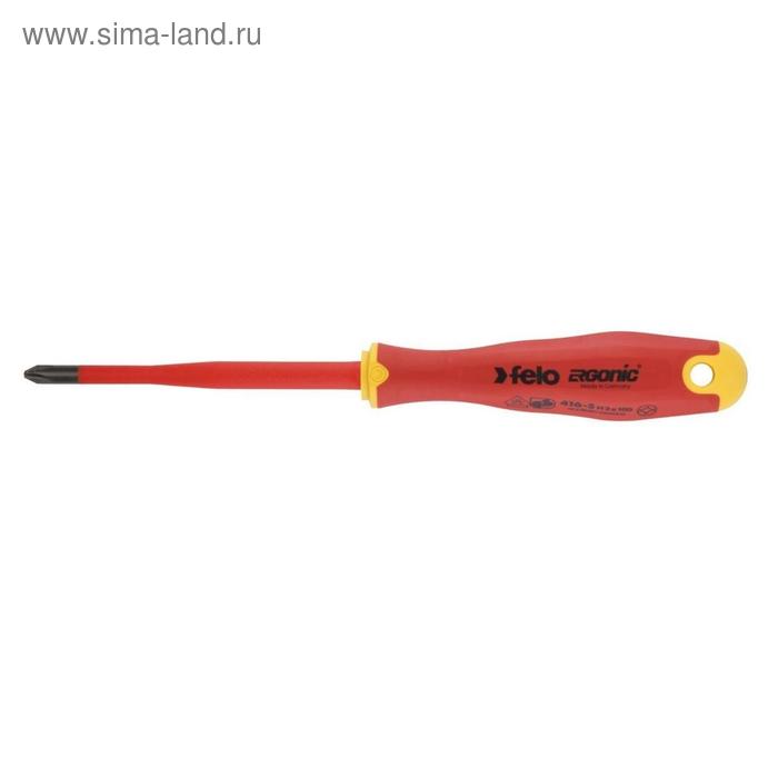 Отвертка Felo Ergonic E-Slim 41629390, диэлектрическая, PH2 х 100 мм, 3К пластик