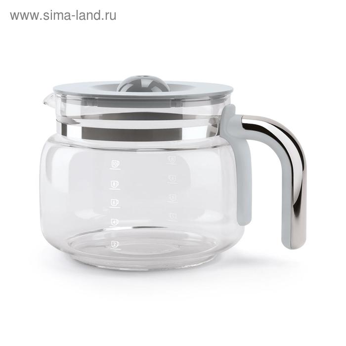 

Кофеварка Smeg DCF02SSEU, капельная, 1050 Вт, 1.4 л, 10 чашек, серебристая