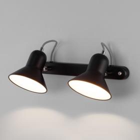 

Светильник Canotier, 2x25Вт E27, цвет чёрный, хром