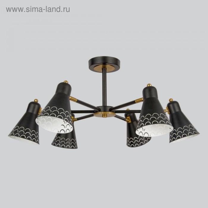

Люстра Trina, 6x60Вт E14, цвет бронза, чёрный