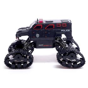 

Джип радиоуправляемый «Гусеничный вездеход», 1:15, полный привод 4WD, работает от аккумулятора, МИКС