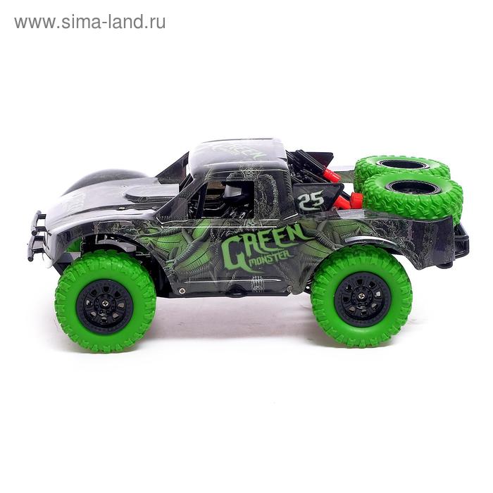 фото Машина радиоуправляемая short course, 1:20, 4wd полный привод, работает от аккумулятора, цвет зелёный