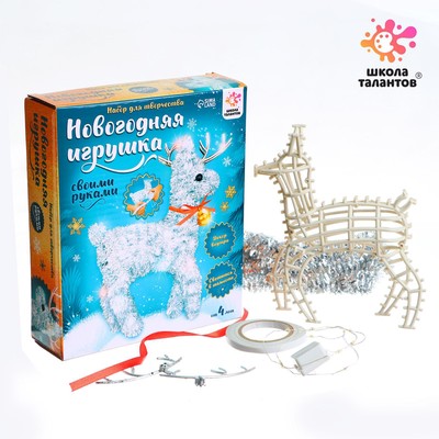 Новогодний ночник - украшение своими руками «Олень» - Фото 1