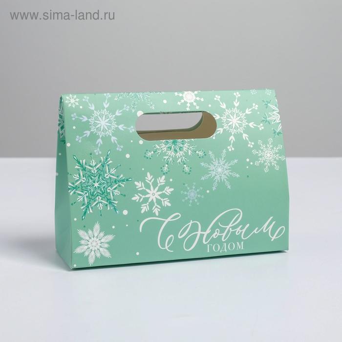 

Пакет с клапаном «Снежинки», 16 х 12 х 6 см