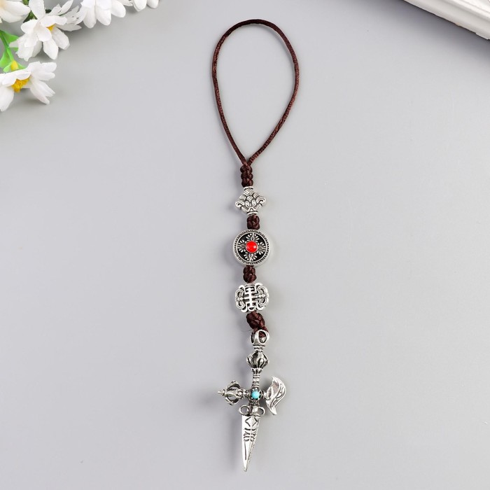 

Подвеска металл "Кинжал-крест" 12,3х3,5х1,4 см