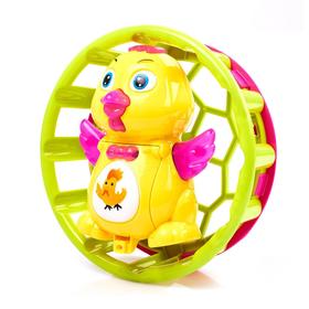Развивающая игрушка «Уточка в колесе», световые и звуковые эффекты, в пакете Ош