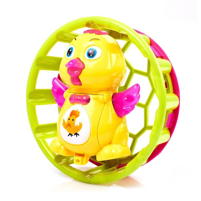 Развивающая игрушка Уточка в колесе, световые и звуковые эффекты, в пакете