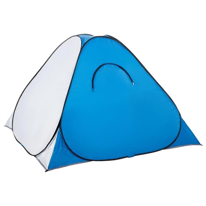 Палатка зимняя автомат, дно на молнии, 1,8 × 1,8 м, цвет белый/голубой