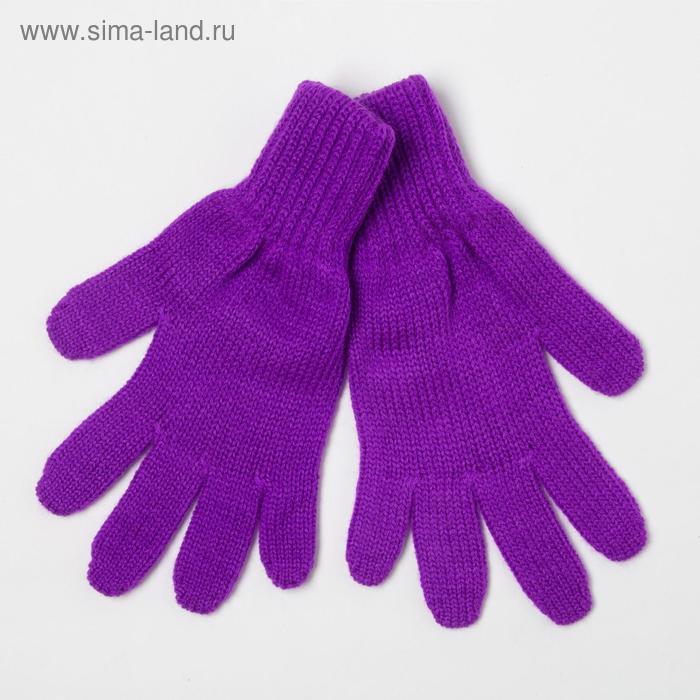 фото Перчатки для девочки, цвет фиолетовый, размер 14 снежань