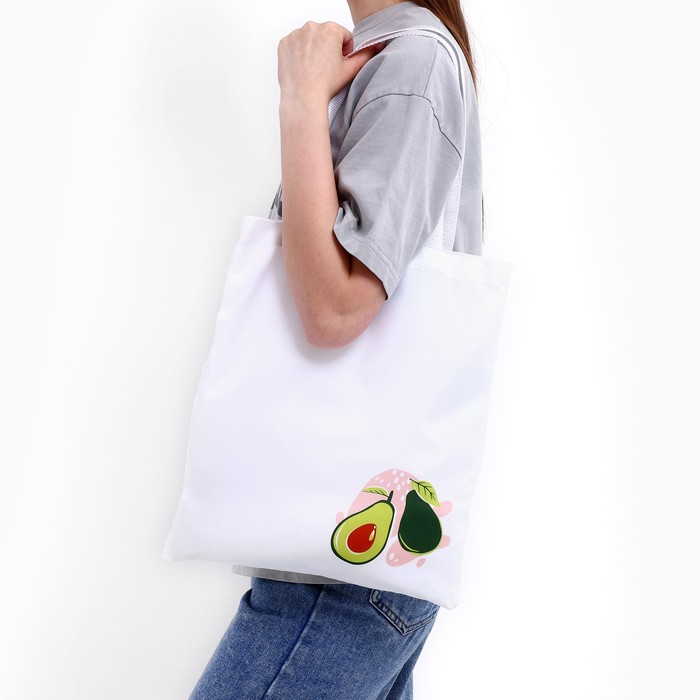 Сумка-шопер Авокадо без молнии, без подкладки, цвет бежевый сумка авокадо и спорт бежевый