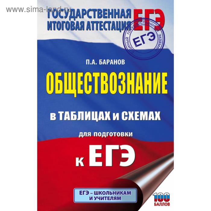 ЕГЭ Обществознание в таблицах и схемах для подготовки к ЕГЭ Баранов П А 98₽