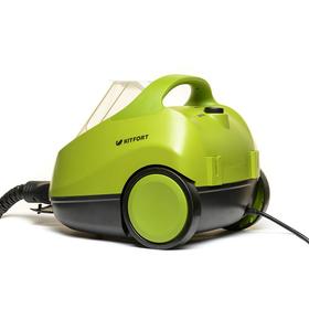 

Пароочиститель Kitfort КТ-912, 2000 Вт, 1.5 л, нагрев 2–3 мин, чёрно-зелёный