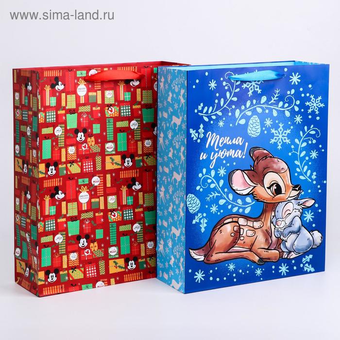 

Пакет ламинат "С Новым Годом!", Disney, 31х40х11 см, МИКС 7