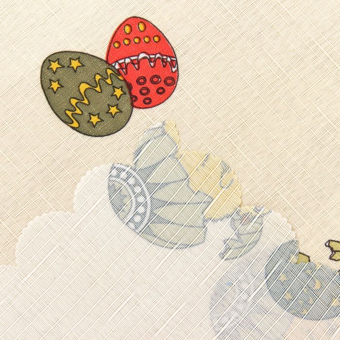 Скатерть пасхальная бежевая 75 х 75 см