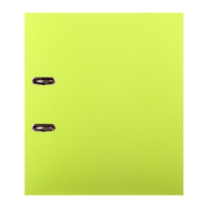 Папка-регистратор А4, 50мм ErichKrause "Neon" с арочным механизмом, желтая 45394