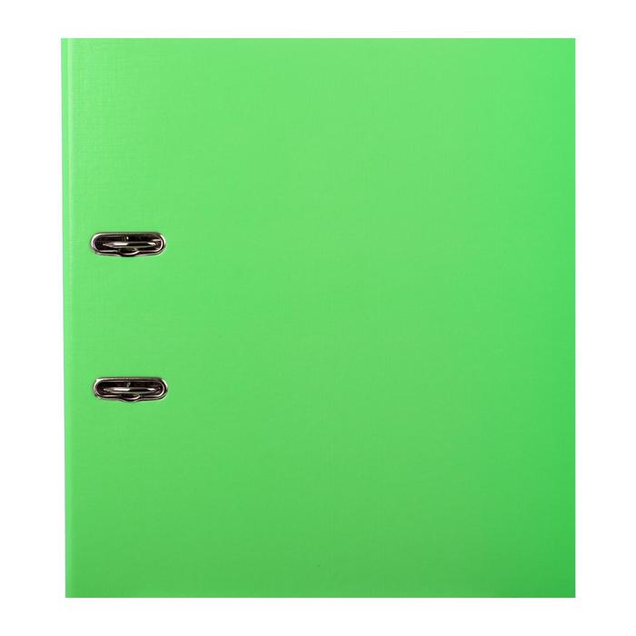 фото Папка-регистратор а4, 70 мм, erichkrause neon, с арочным механизмом, зелёная
