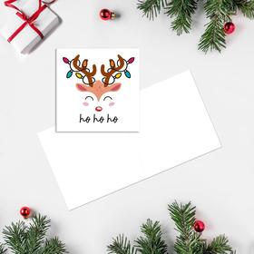 

Открытка-мини "ho ho ho" 7 х 7см