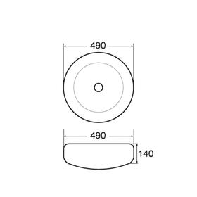 

Раковина COMFORTY 7031ASS, накладная, цвет серебро