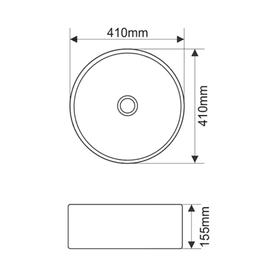 

Раковина COMFORTY 7078AMB, накладная, цвет чёрный матовый