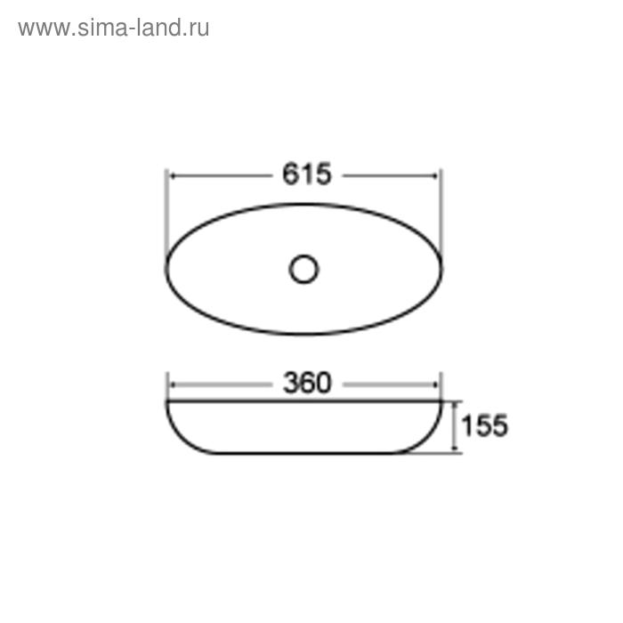 фото Раковина comforty 7811abw, накладная, цвет черный, белый