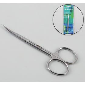 Ножницы маникюрные, для кутикулы, загнутые, 11 см, цвет серебристый, CS-1/8 (2)-S (CVD)