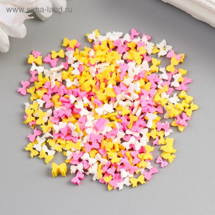 Декор для творчества пластик Бантики 10 гр 0,6х0,3 см
