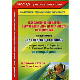 

Технологические карты образовательной деятельности на прогулках. Младшая группа. От 3 до 4 лет. Небыкова О. Н.
