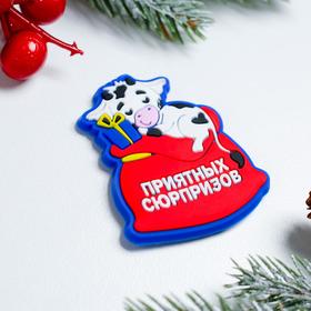 

Магнит резиновый «Приятных сюрпризов», 6,6 х 12 см