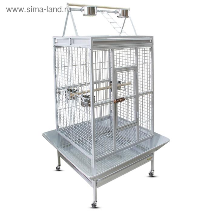 

Клетка Triol для птиц, эмаль, 83 х 77 х 168 см, белая