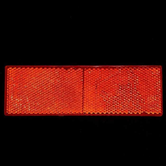 Катафот на самоклеящейся основе, 14.5×5 см, красный