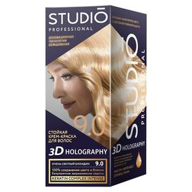 

Комплект для окрашивания волос Studio Professional 3D Holography, тон 9.0 очень светлый блондин