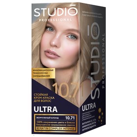 

Комплект ULTRA для окрашивания волос Studio Professional Volume Up, тон 10.71 жемчужный блонд