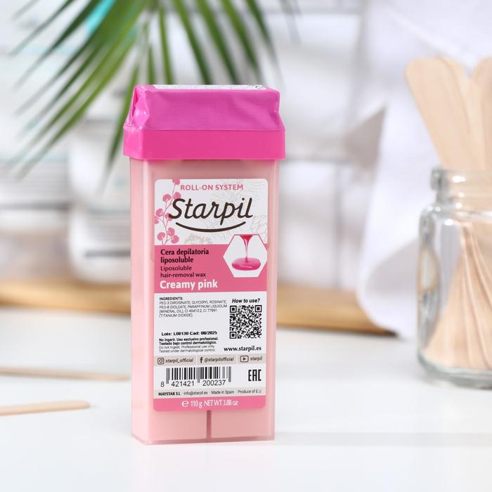Воск для депиляции Starpil, розовый сливочный, 110 г