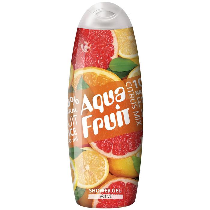 Гель для душа Aquafruit Citrus mix active, 420 мл