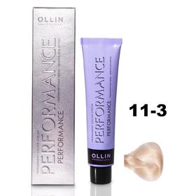 Крем-краска для окрашивания волос Ollin Professional Performance, тон 11/3 специальный блондин, золотистый, 60 мл