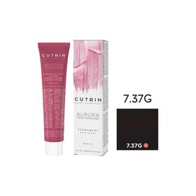 

Крем-краска для окрашивания волос Cutrin Aurora Permanent, тон 7.37G лёгкое золотое дерево, 60 мл