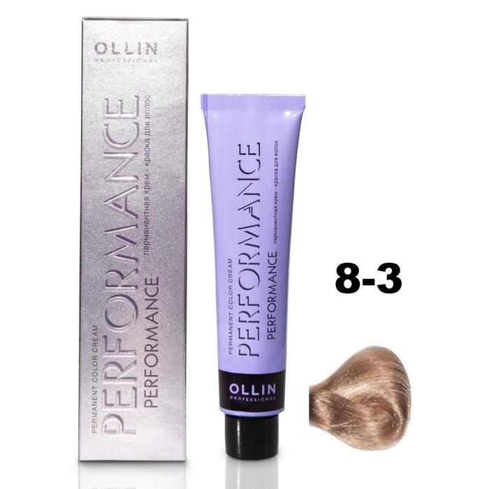 

Крем-краска для волос Ollin Professional Performance, тон 8/3 светло-русый золотистый, 60 мл